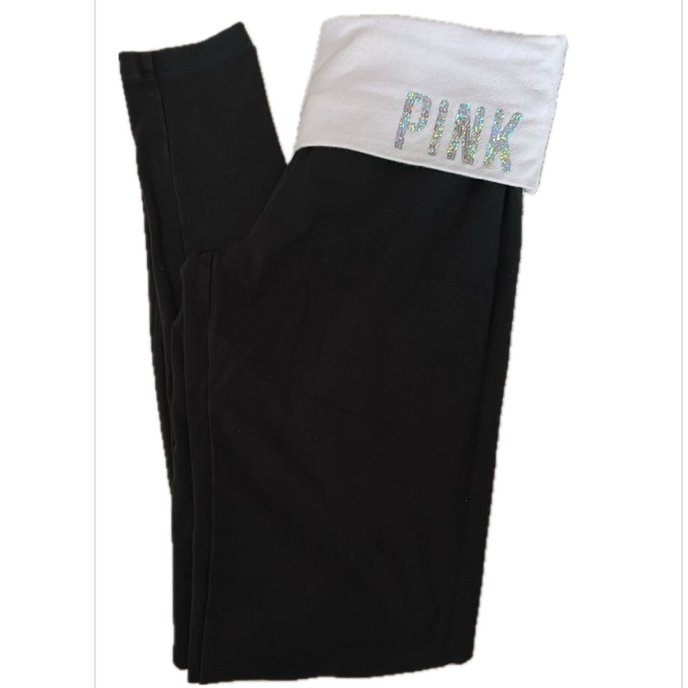 VICTORIA'S SECRET Yoga Straight Leggings with Fold Over size XS